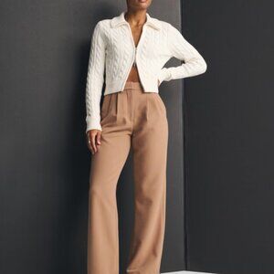 A&F Sloane Tailored Wide Leg Pant